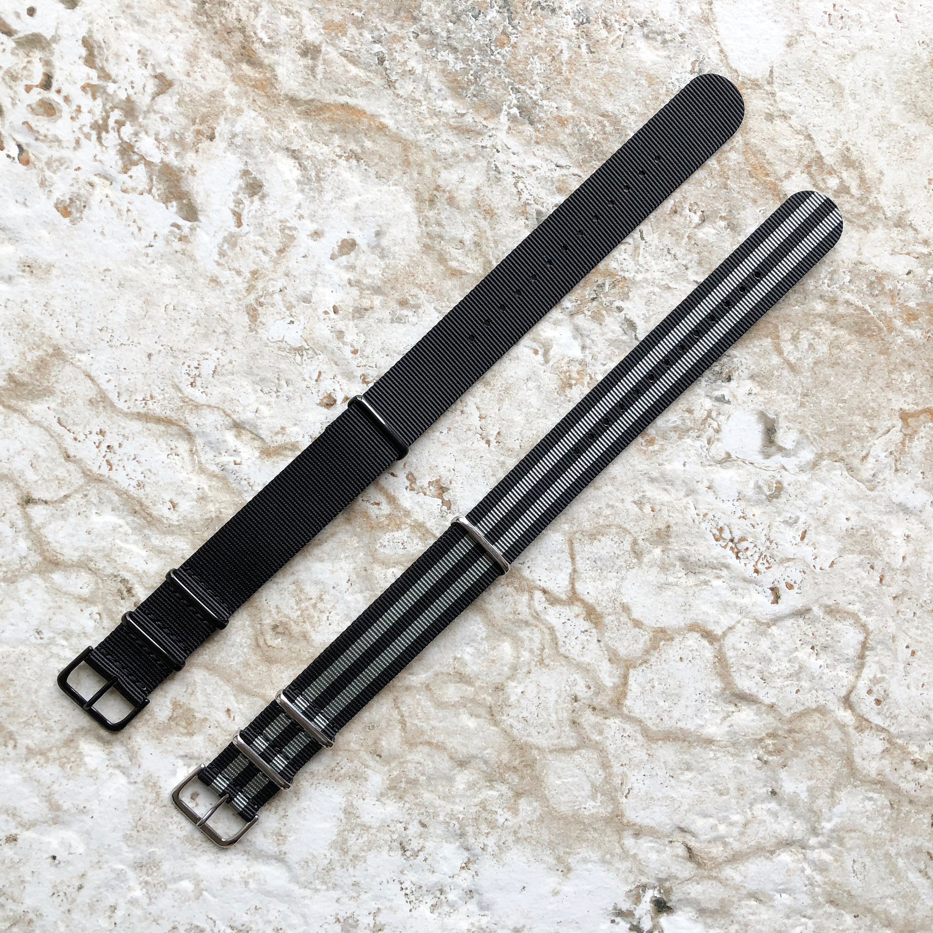 20mm 22mm 24mm High Tenacity Durable Long Lasting Polypropylene Webbing Military Style Watch Band Strap - Permanent Color UV Water Resistant